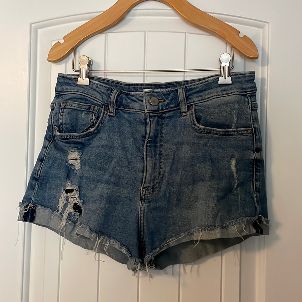 HM denim stretch shorts